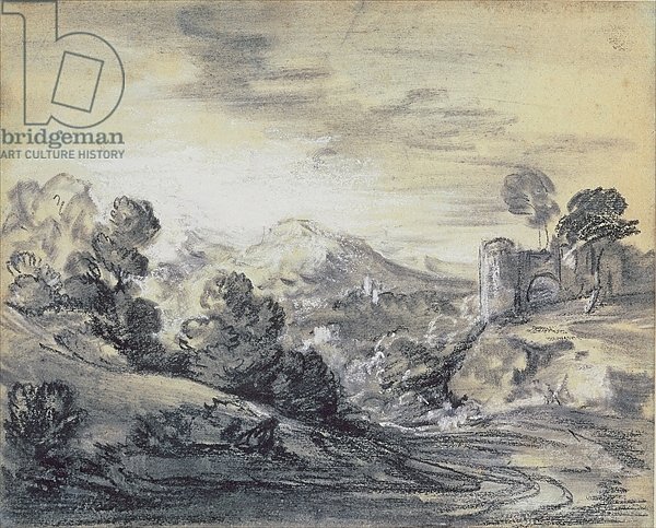 Wooded Landscape with Castle, c.1785-88