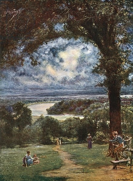 Постер Уокер Франсис The Thames at Richmond from the Terrace