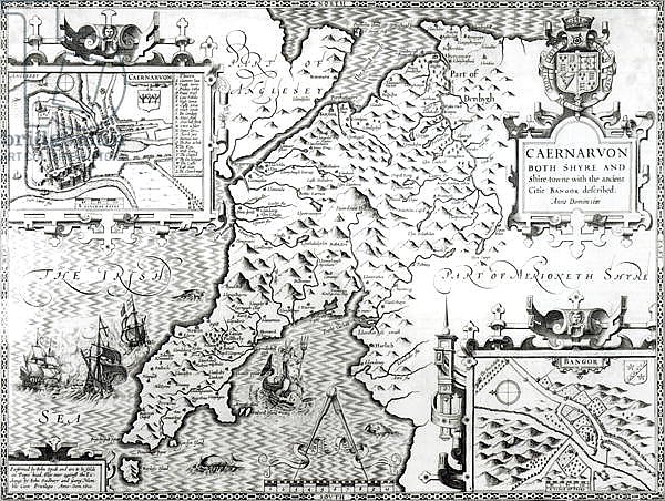 Map of Caernarvon, 1616