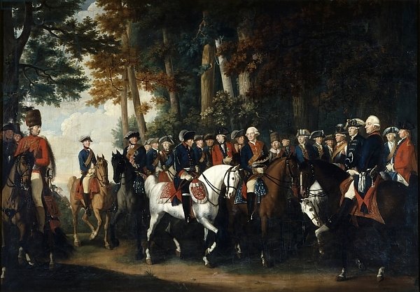 King Frederick II's return from Preussen von Manoever, c.1785
