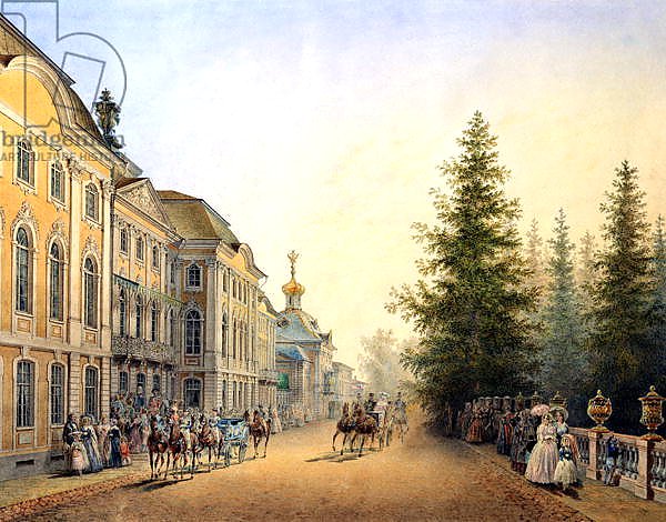 Court Departure at the Main Entrance of the Great Palace, 1852