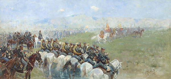 Смотр войск Александром III. 1893