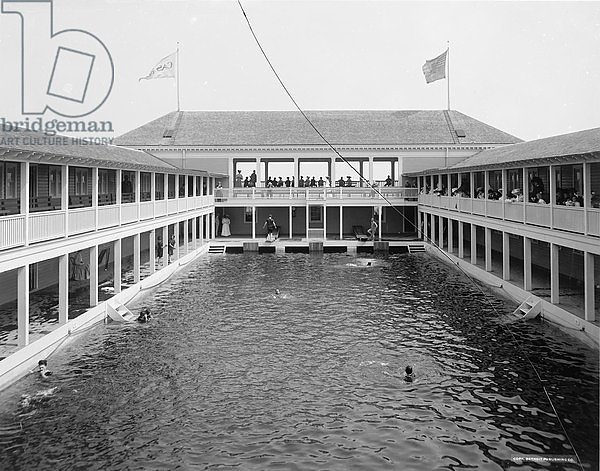 Bathing pool in the casino, Palm Beach, Florida, c.1905