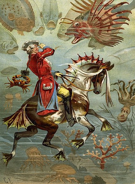 Барон Мюнхгаузен на морском коньке