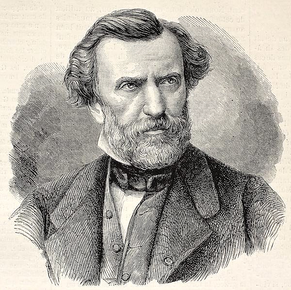 Ambroise Thomas, French composer and Director of the Conservatoire de Paris. Created by Chenu and Ro