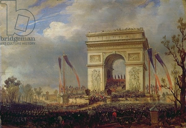 Fete de la Fraternite at the Arc de Triomphe, Place de l'Etoile, Paris om 20th April 1848