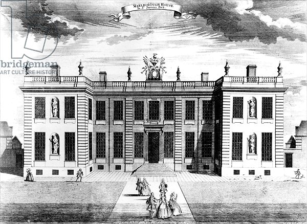 View of Marlborough House in Pall Mall, Westminster, 1741