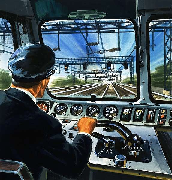 Driving an electric train