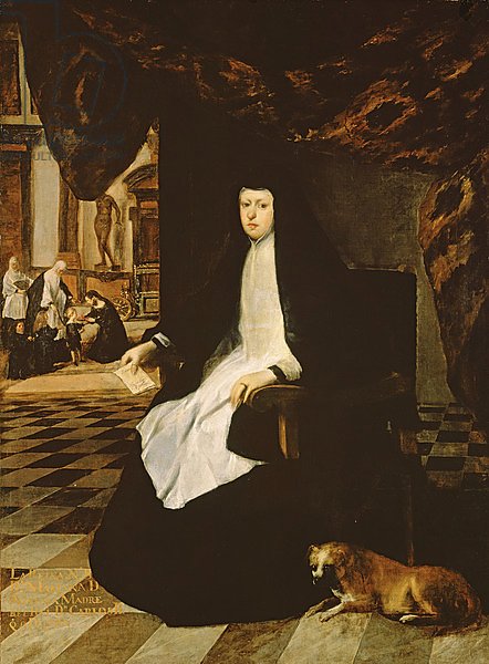 Portrait of Queen Mariana of Spain in Mourning, 1666