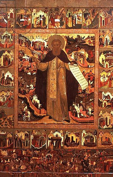 Постер Школа: Русская 17в. Life of St. Sergius of Radonesh, 1640s
