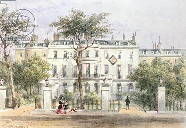 West front of Sir Robert Peel's House in Privy Garden 1851