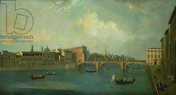 View of the Arno with Ponte Santa Trinita