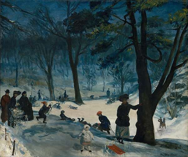 Central Park, Winter, c.1905