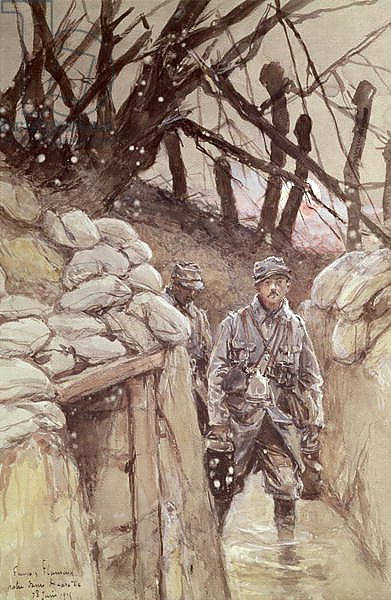 Infantrymen in a Trench, Notre-Dame de Lorette, 1915