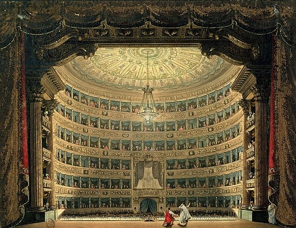 La Scala, Milan, during a performance
