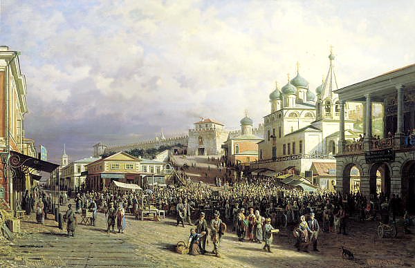 Рынок в Нижнем Новгороде. 1872