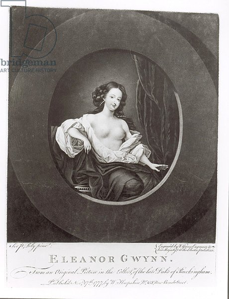Eleanor Gwynne engraved by Valentine Green 1777
