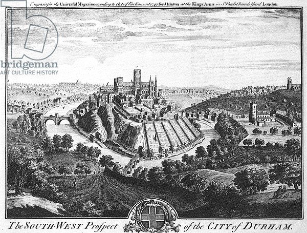 The South-West Prospect of the City of Durham, circa 1600