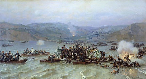 Переправа русской армии через Дунай у Зимницы 15 июня 1877 года. 1883
