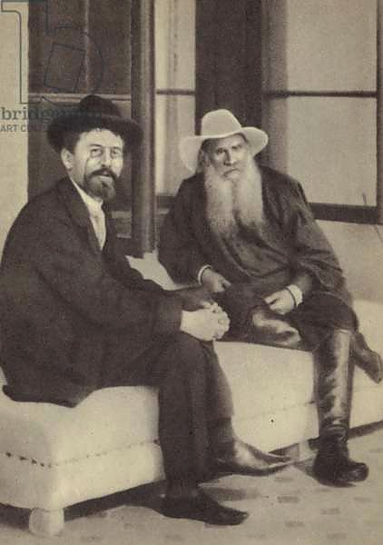 Anton Chekhov and Leo Tolstoy