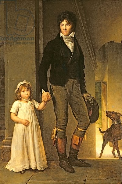 Jean-Baptiste Isabey and his Daughter, Alexandrine , 1795