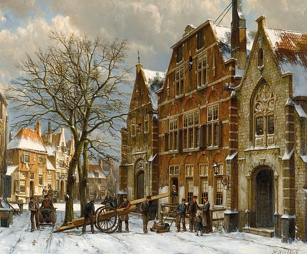 Winter Street Scene, Oudewater