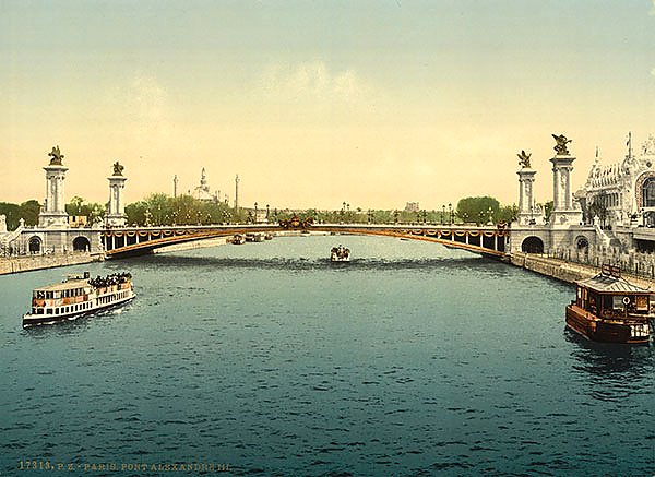 Франция. Париж, мост Александра III