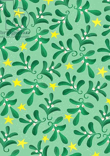 Green Christmas pattern, 2016
