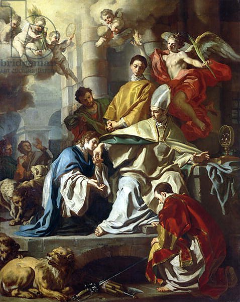 St. Januarius visited in prison by Proculus and Sosius