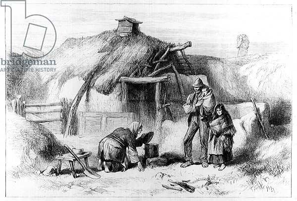 Bog-Trotters Cabin, from 'The Illustrated London News' 1879
