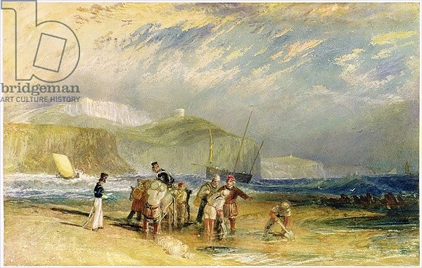 Folkestone Harbour and Coast to Devon, c.1830