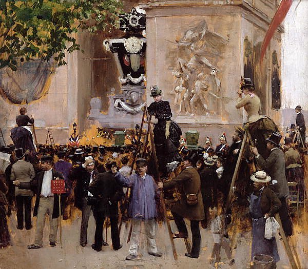 The Funeral of Victor Hugo at the Arc de Triomphe, 1885