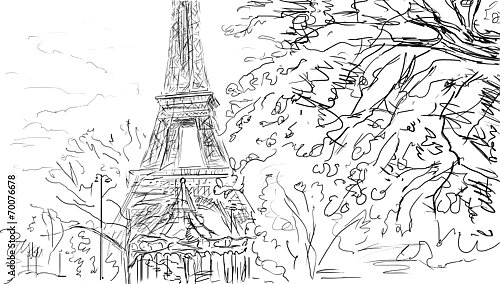 Париж в Ч/Б рисунках #32