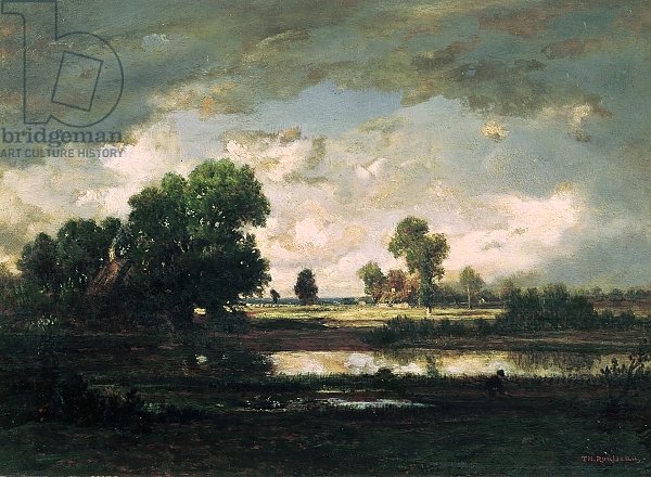 The Pool with a Stormy Sky, c.1865-7