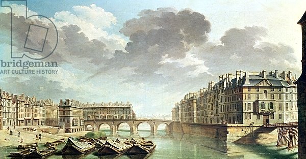 The Ile Saint-Louis and the Pont Marie in 1757