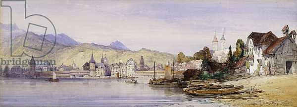 Lucerne from the Lake, 1862