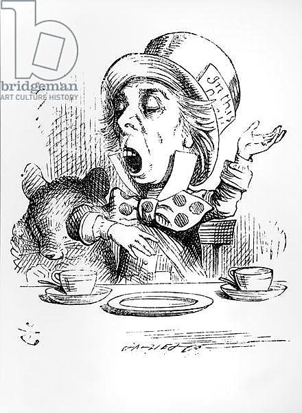 The Mad Hatter, illustration from 'Alice's Adventures in Wonderland', by Lewis Carroll, 1865