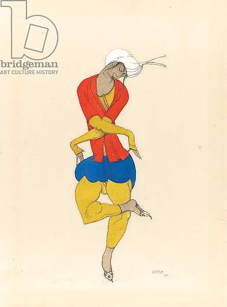 Maria Kuznetsova, costume design for 'L'Adoration', 1922