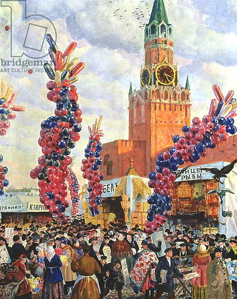 Easter Market at the Moscow Kremlin, 1917