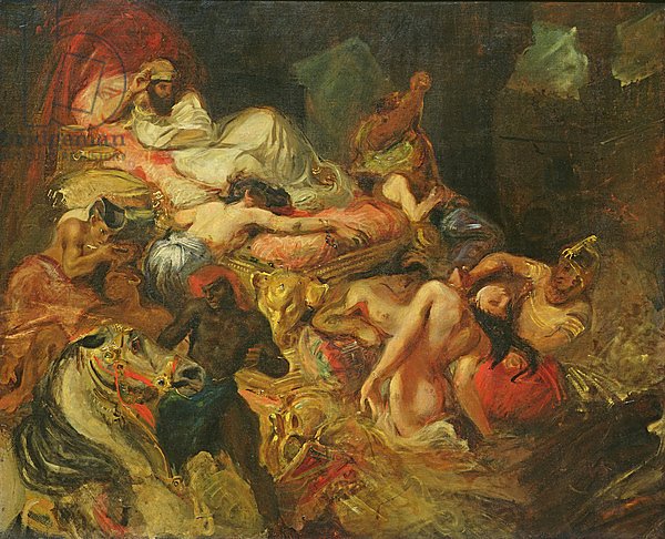 Study for The Death of Sardanapalus, before 1827