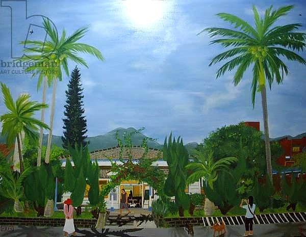 The Dulan Cafe, Taitung sugar factory, 2010, oil on canvas