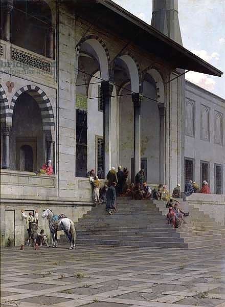 The Entrance to the Yeni-Djami Mosque in Constantinople, 1870