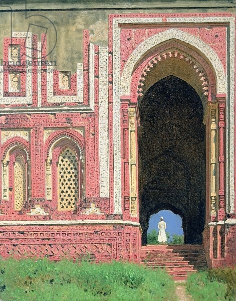 Gate Near Kutub-Minar, Old Delhi, 1875