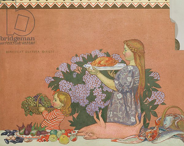 Grace, right hand panel from the decoration of the artist's home at Perros-Guirac, 1908