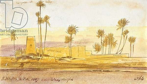 Near Wady Halfeh, 5:30pm, 6 February 1867