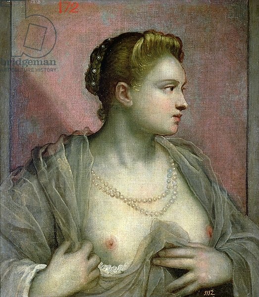 Portrait of a Woman Revealing her Breasts, c.1570