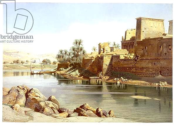 Temple of Isis at Philae, 1870