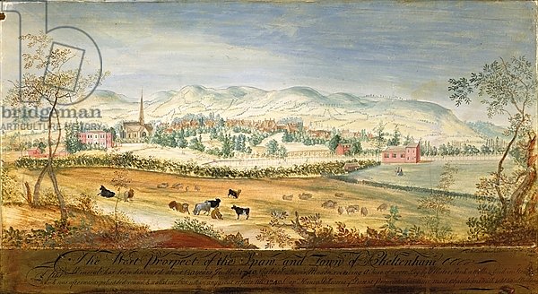 West Prospect of the Spa and Town of Cheltenham, 1748