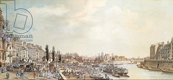 View of the Port Saint-Paul, Paris, 1782