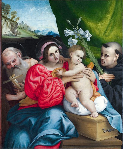 Дева Мария с младенцем и Святыми 2